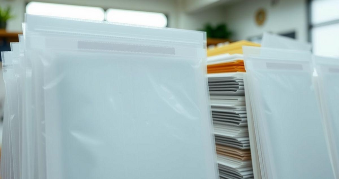 Envelope plástico com aba adesiva é a solução ideal para organizar e proteger seus documentos